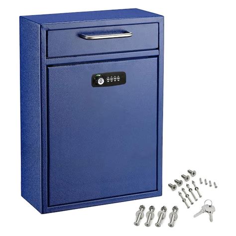 wall mounted locking mail steel drop box adiroffice mailbox 631|Adiroffice Steel Drop Box Wall.